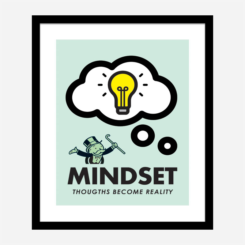 Mindset Motivational Art Print