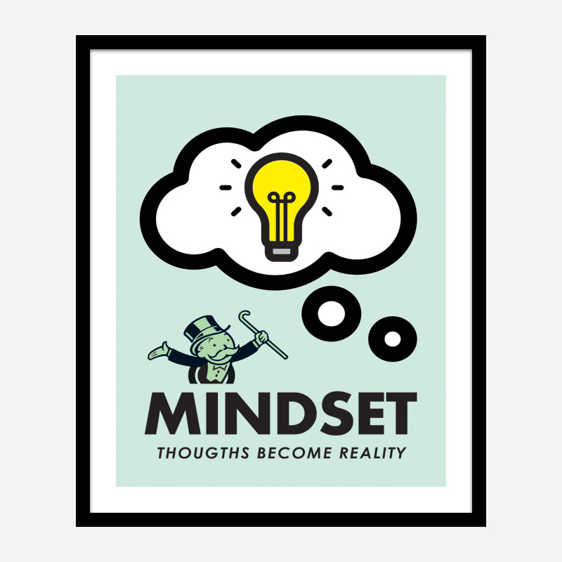 Mindset Motivational Art Print