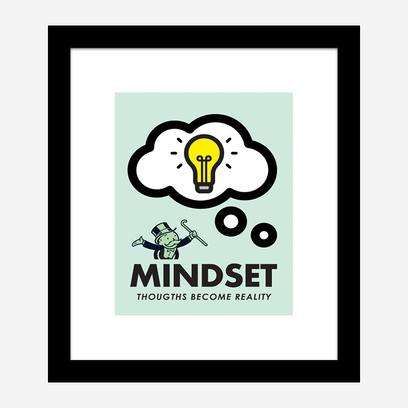 Mindset Motivational Art Print