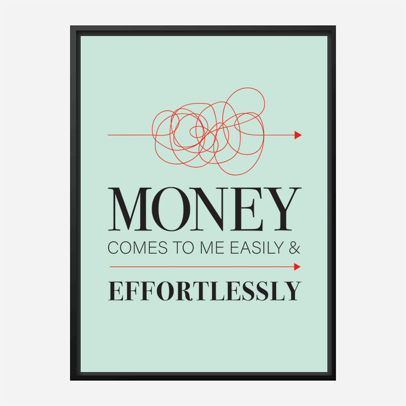 Money Motivational Art Print