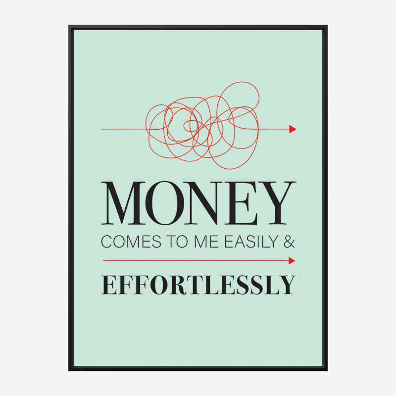 Money Motivational Art Print