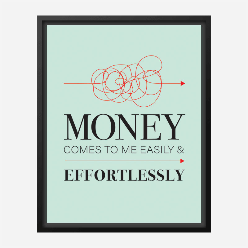 Money Motivational Art Print