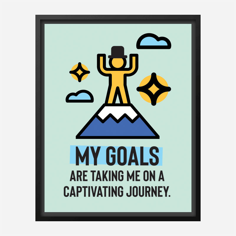 My Goals Motivational Art Print