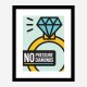 No Pressure No Diamonds Motivational Art Print