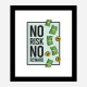 No Risk No Reward Motivational Art Print