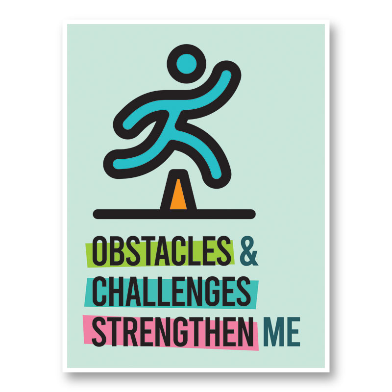 Obstacles Motivational Art Print Obstacles Motivational Art Print