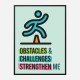 Obstacles Motivational Art Print Obstacles Motivational Art Print