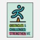 Obstacles Motivational Art Print Obstacles Motivational Art Print