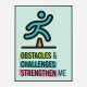 Obstacles Motivational Art Print Obstacles Motivational Art Print