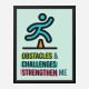 Obstacles Motivational Art Print Obstacles Motivational Art Print