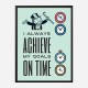 On Time Motivational Art Print