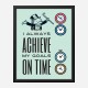 On Time Motivational Art Print