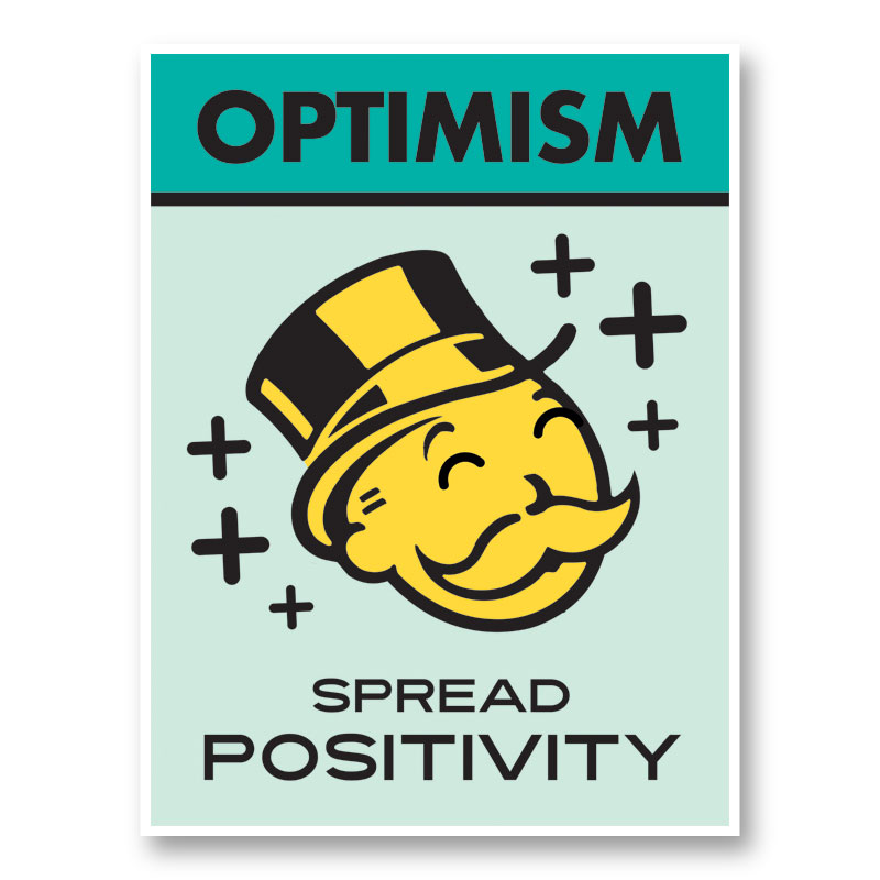 Optimism Motivational Art Print