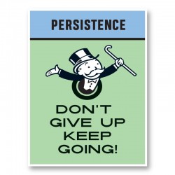 Persistence Card Motivational Art Print