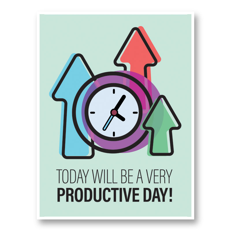 Productive Motivational Art Print Productive Motivational Art Print