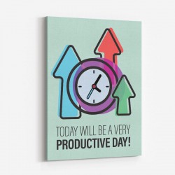 Productive Motivational Art Print