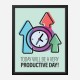 Productive Motivational Art Print Productive Motivational Art Print