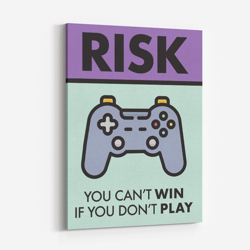 Risk Motivational Art Print