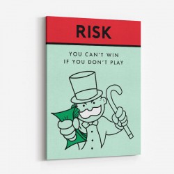 Risk Card Motivational Art Print