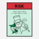 Risk Card Motivational Art Print