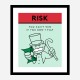 Risk Card Motivational Art Print