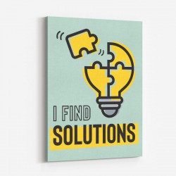 Solutions Motivational Art Print