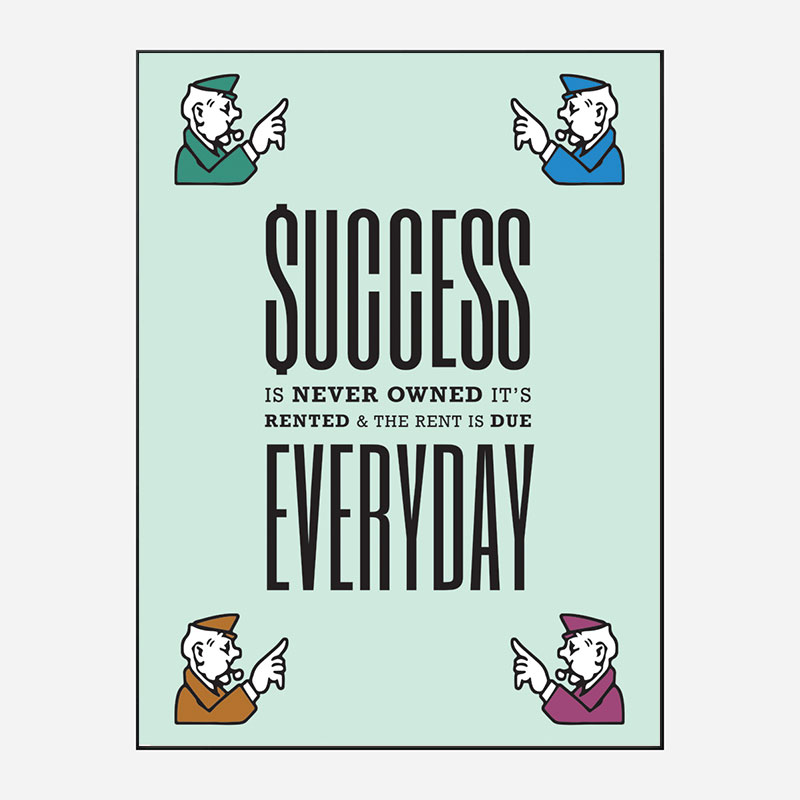Success Everyday Motivational Art Print