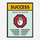 Success Price of Entry Motivational Art Print