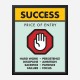 Success Price of Entry Motivational Art Print