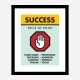 Success Price of Entry Motivational Art Print