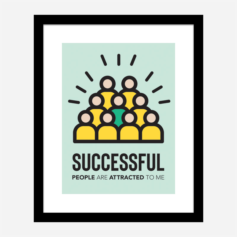 Successful Motivational Art Print