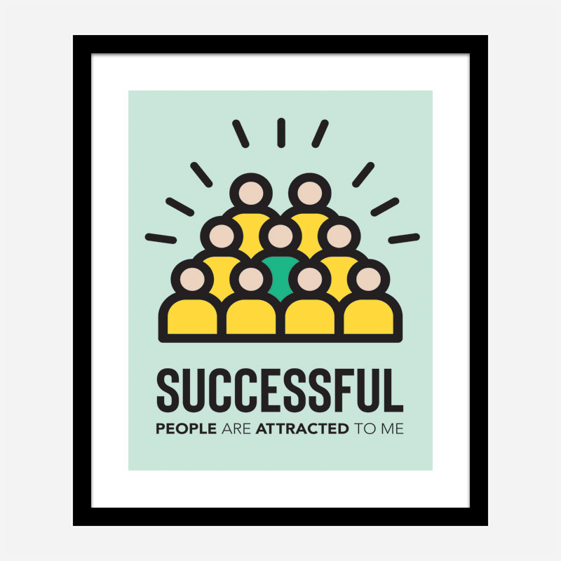 Successful Motivational Art Print