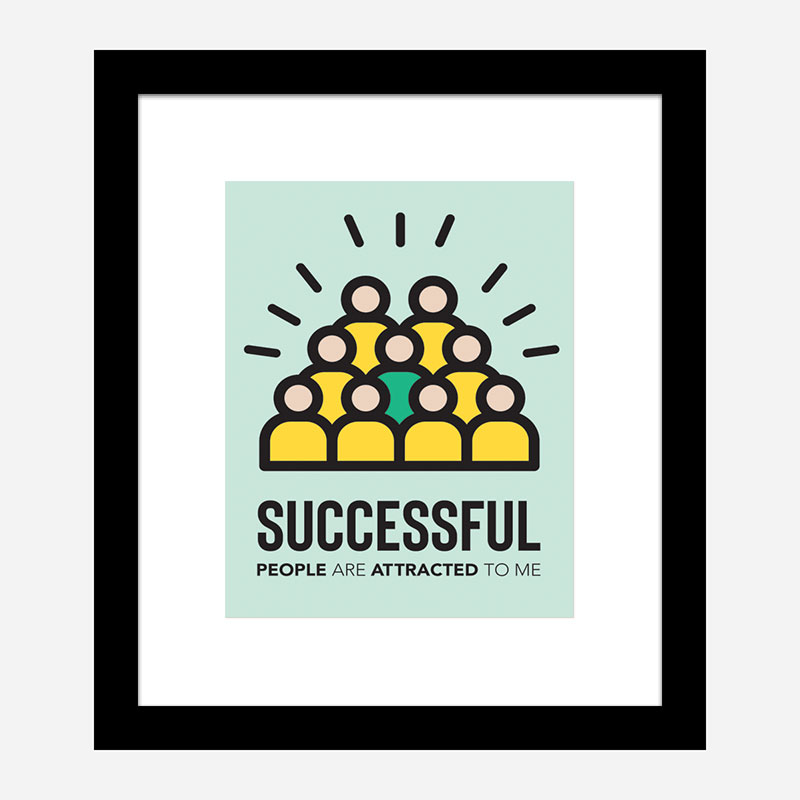 Successful Motivational Art Print