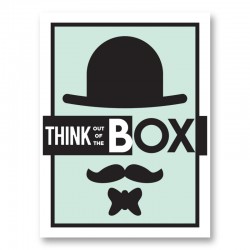 Think Outside The Box Motivational Art Print