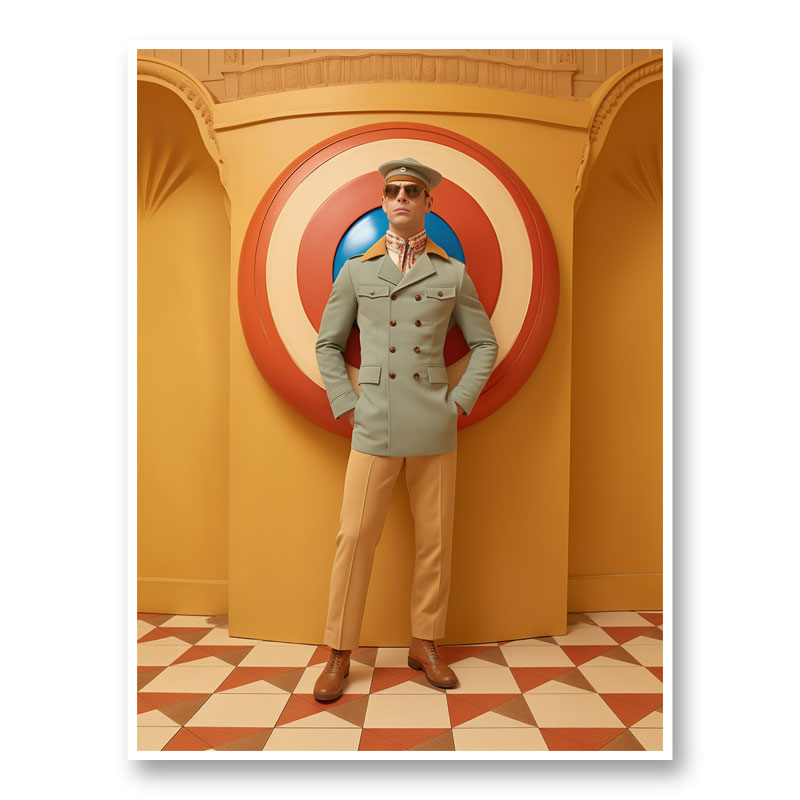 Captain America Vouge Style Art Print