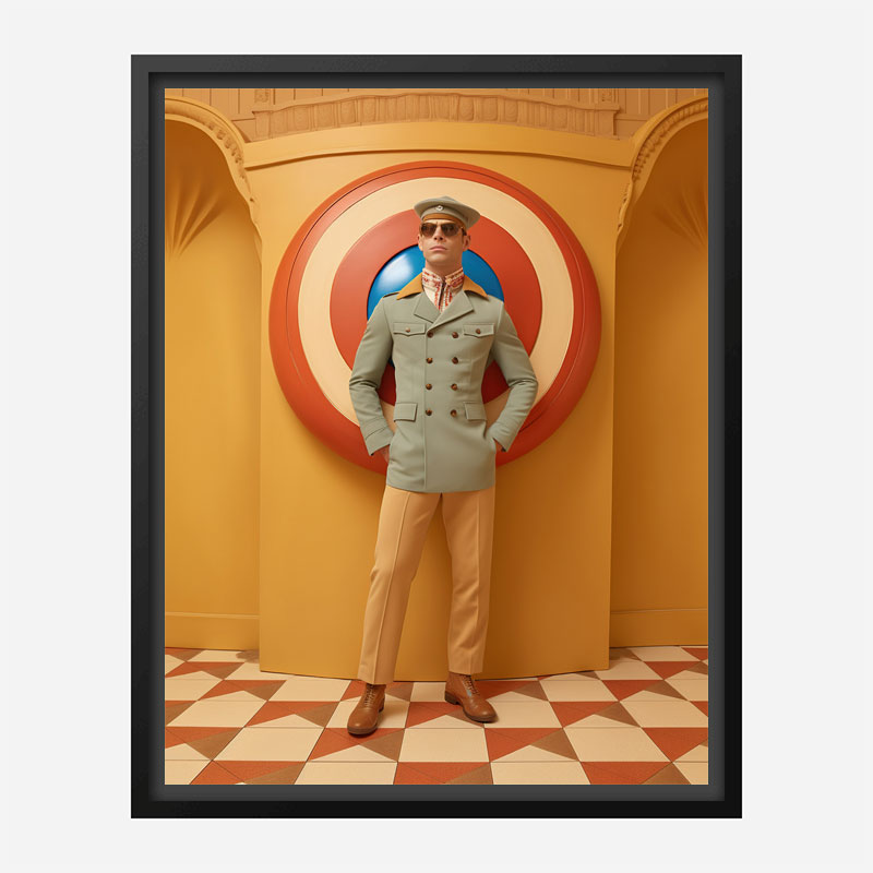 Captain America Vouge Style Art Print