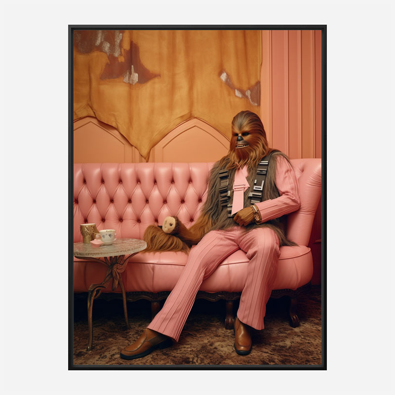 Chewbacca Chilling Vouge Style Art Print