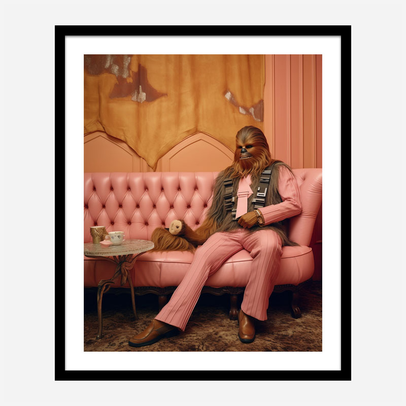 Chewbacca Chilling Vouge Style Art Print