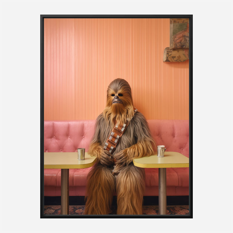 Coffee With Chewbacca Vouge Style Art Print