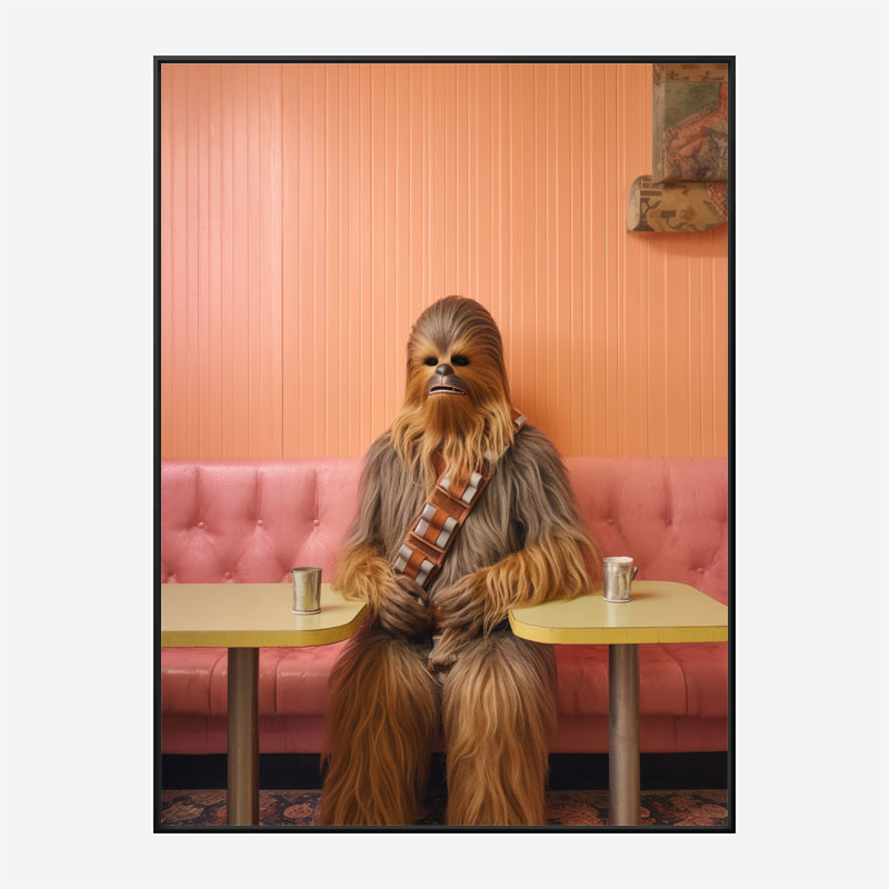 Coffee With Chewbacca Vouge Style Art Print