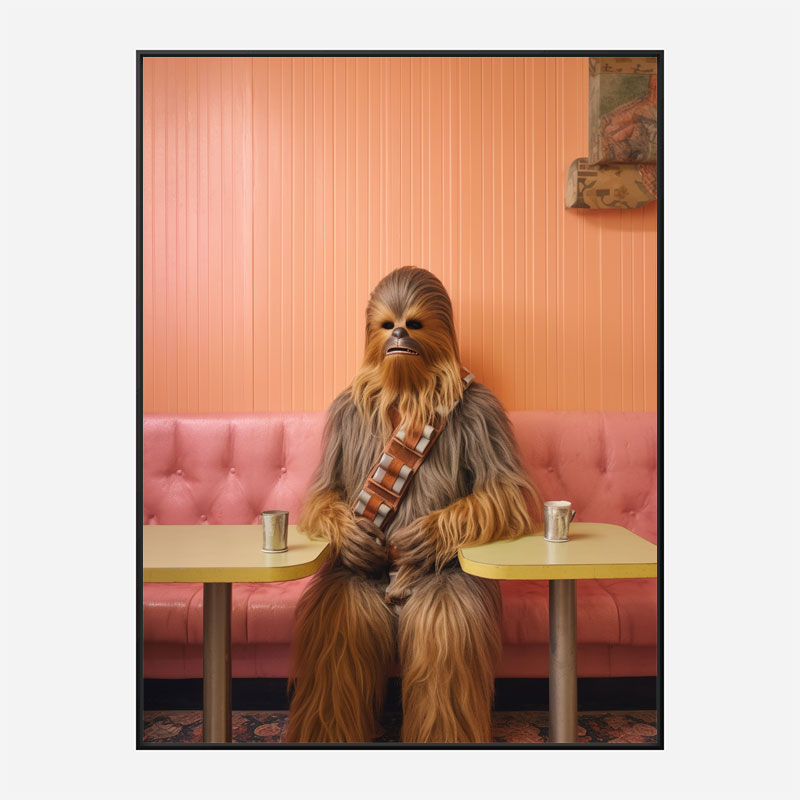 Coffee With Chewbacca Vouge Style Art Print