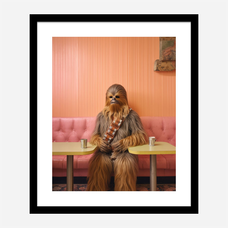 Coffee With Chewbacca Vouge Style Art Print