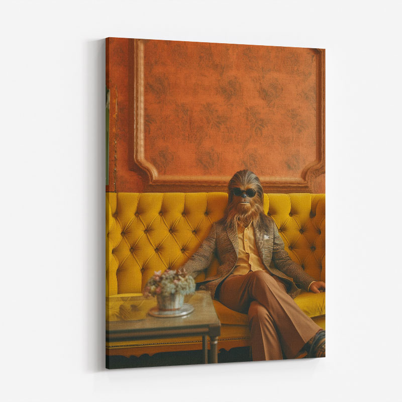 Chilling Chewbacca Vouge Style Art Print