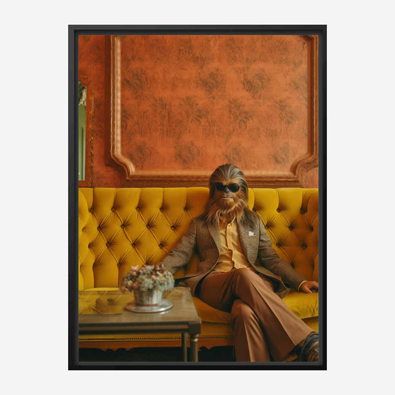 Chilling Chewbacca Vouge Style Art Print