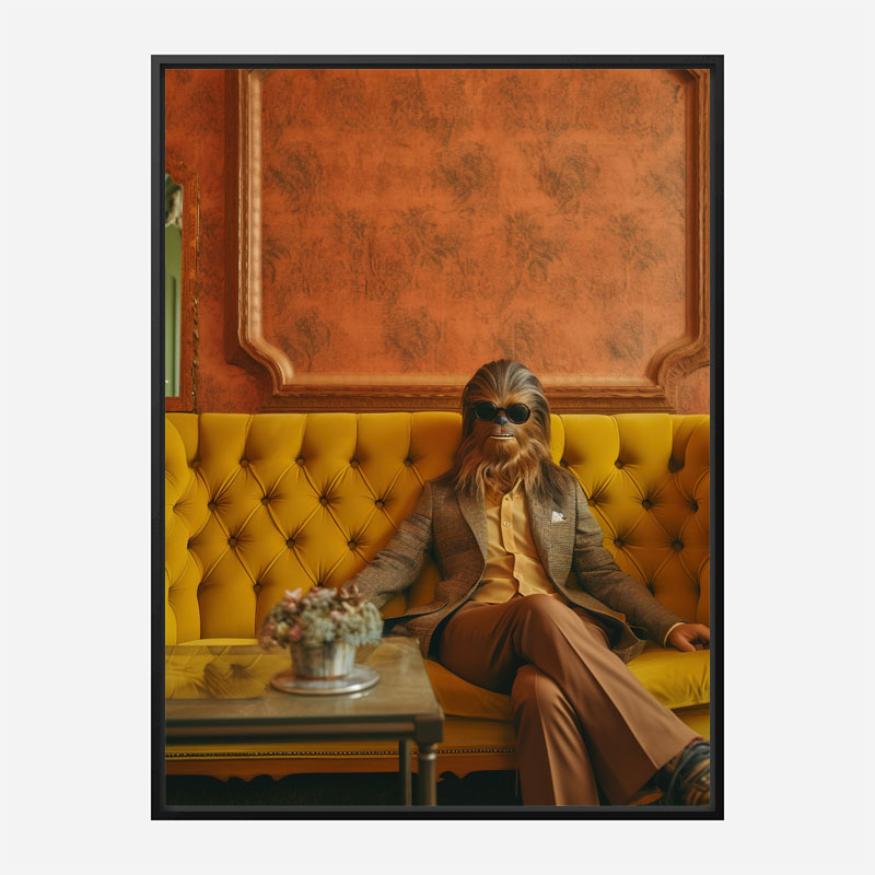 Chilling Chewbacca Vouge Style Art Print