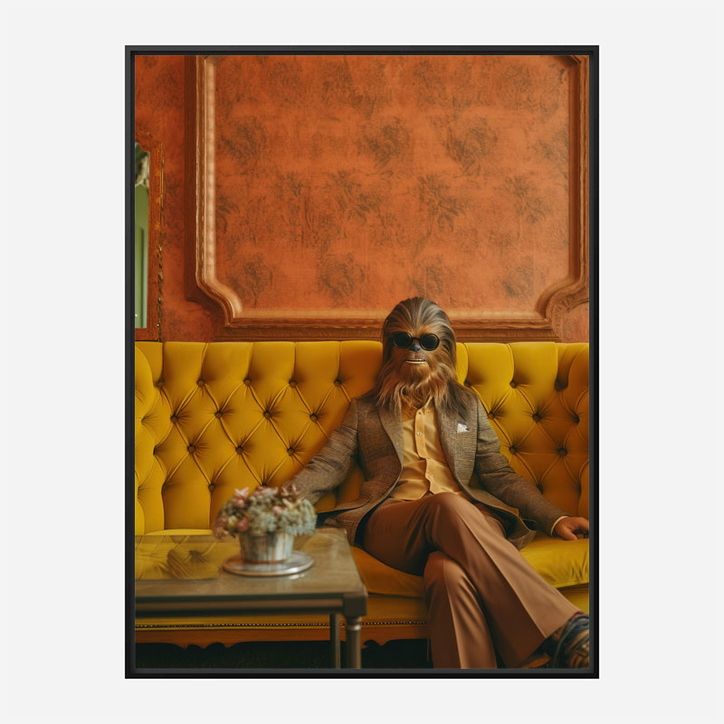 Chilling Chewbacca Vouge Style Art Print