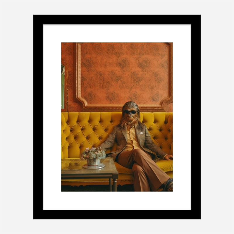 Chilling Chewbacca Vouge Style Art Print