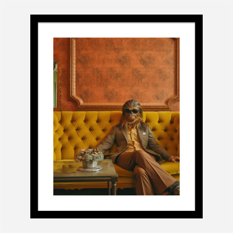 Chilling Chewbacca Vouge Style Art Print