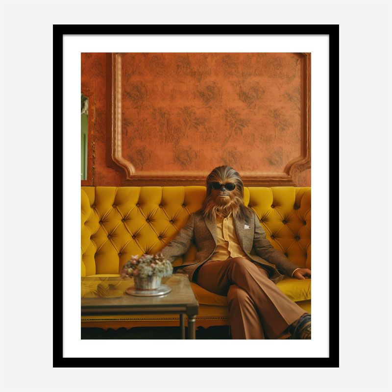 Chilling Chewbacca Vouge Style Art Print