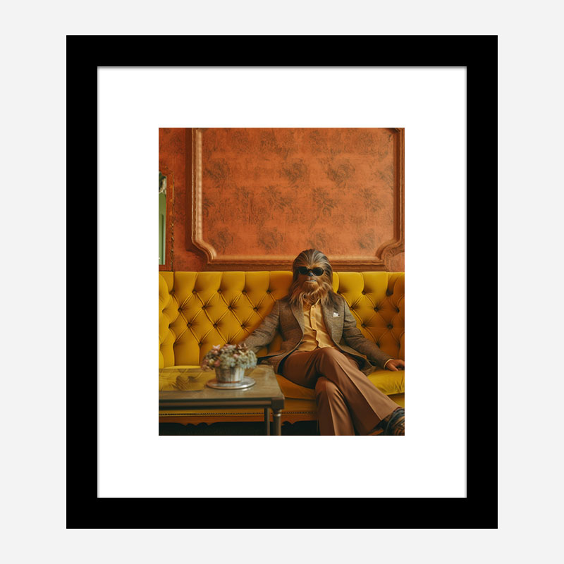 Chilling Chewbacca Vouge Style Art Print